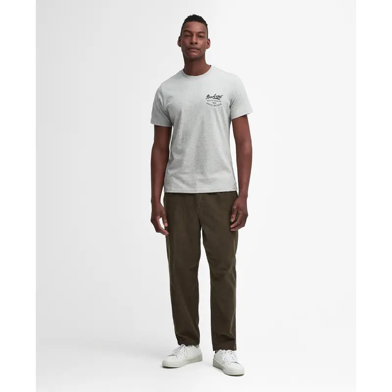 Barbour Men's Script Graphic T-Shirt - Grey Marl 4