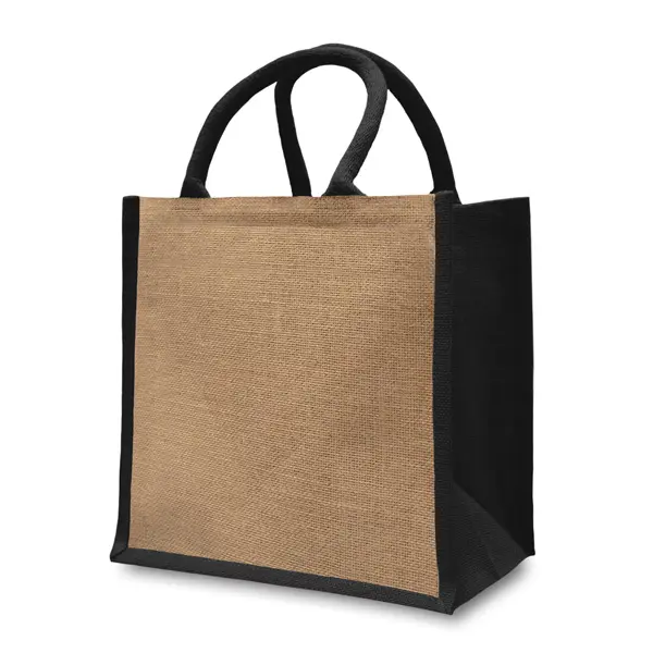 Large Jute Box Bag - Eco-Friendly and Stylish Tote Bag with High-Capacity Feature