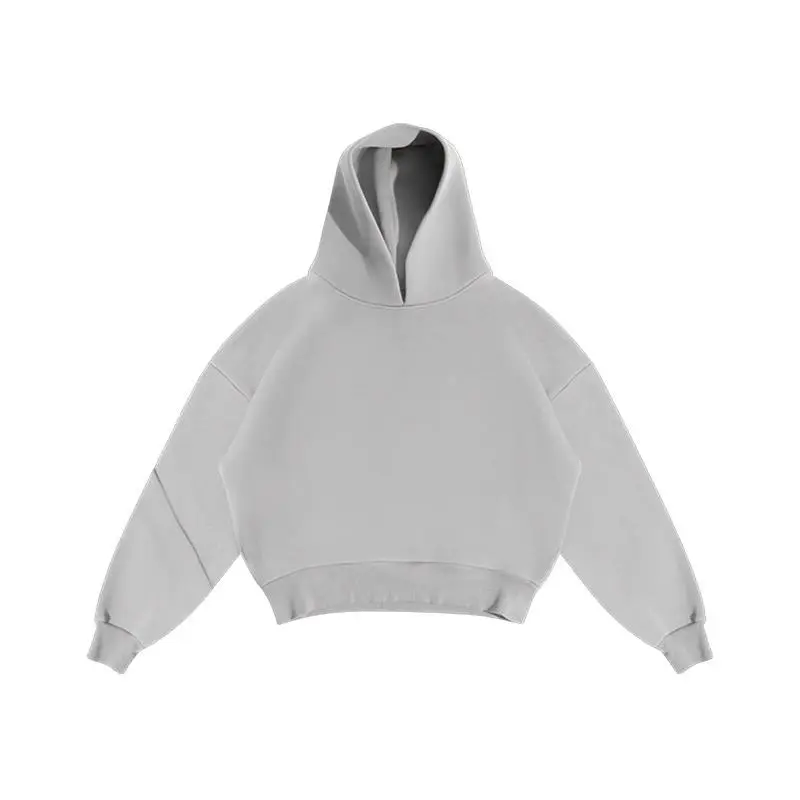 Men's Casual Solid Hooded Pullover Straight Pants 2 Piece Set Tracksuit For Fashion Loose Hoodies Sweatshirt Wide Leg Sweatpants 7