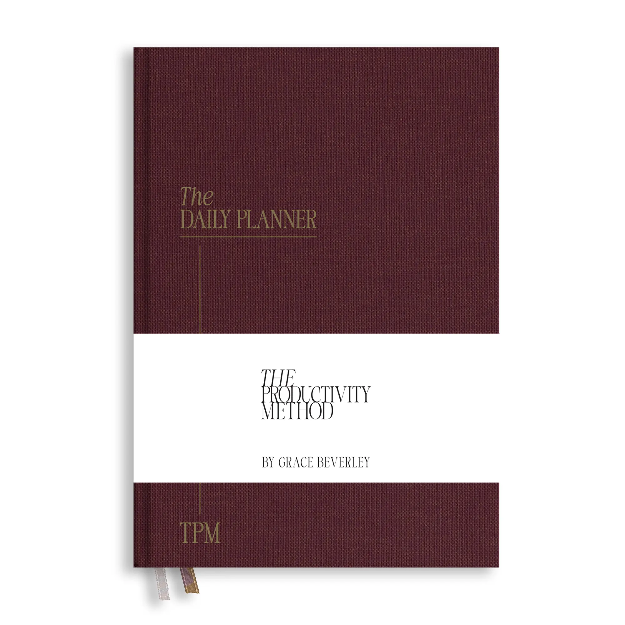 The Productivity Method: The Daily Planner - Burgundy