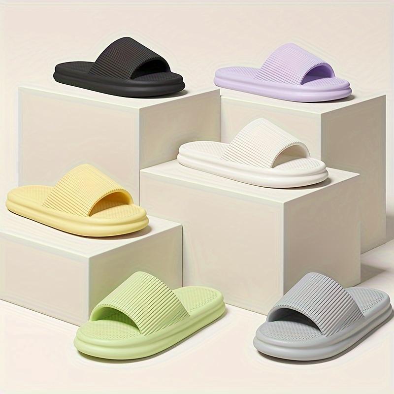 Product Introduction of Comfortable Soft Soled Slippers, Non-slip Couple Indoor Home Shower Sandals for Men and Women, Easy to Clean Flip Flops 4
