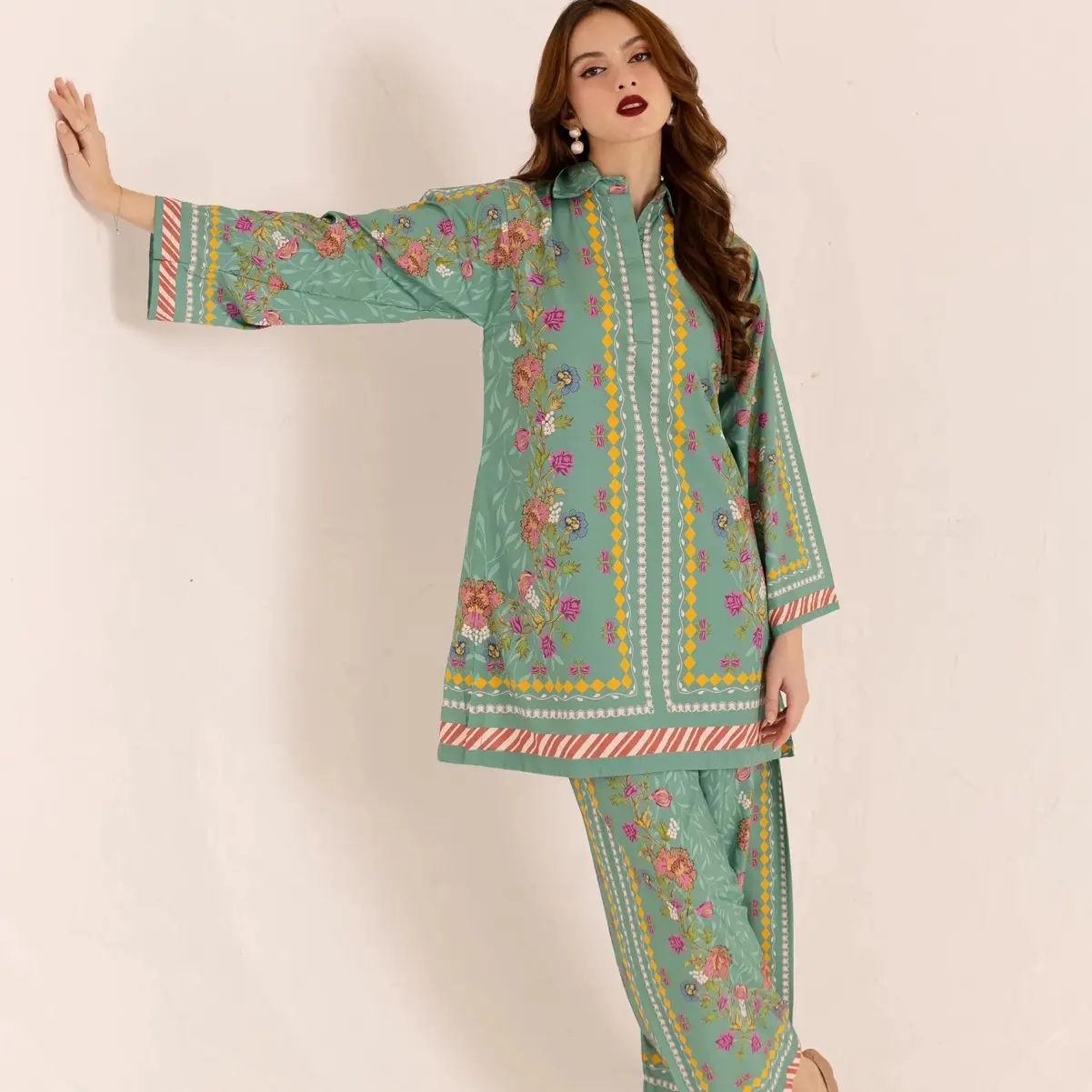 SilayiPret Crepe Printed 2PC Co-ord Set - AKILA
