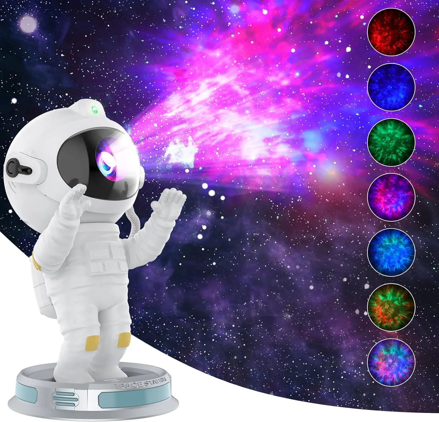 2025 New Astronaut Galaxy Projector,Astronaut Light Projector with Nebula,Spaceman Light Projector,Timer & Remote Control USB Powered,Space Buddy Projector Light for Adults & Kids