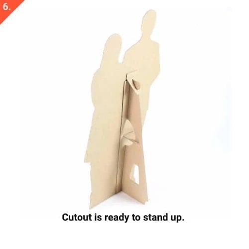 Golden Award Statue Stand In Cardboard Cutout - 183cm 4