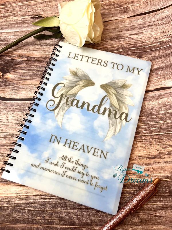 Letters To My Mum, Dad, Gran, Nanna, Sister In Heaven, Letters To My Dad Memorial Notebook, Personalised Memorial, Bereavement Gift, Loss Of Parent, With Sympathy, Grief & Loss 6