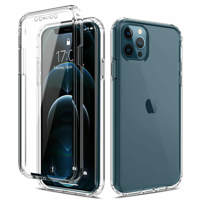 Clear Silicone 360 Front & back Full Phone Protection cover Case For Apple iPhone 14, 14 Plus, 14 Pro, 14 Pro Max, iPhone 13, 13 Pro, 13 Pro Max, iPhone 12, 12 Mini, 12 Pro, 12 Pro Max, iPhone 11, 11 Pro Max, XS Max, XS, X, 8, 7, SE 2020 1