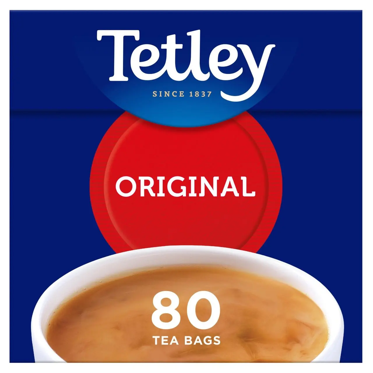 Tetley Since 1897 - Original 100 Percent Tea - 80 Teabags 250g