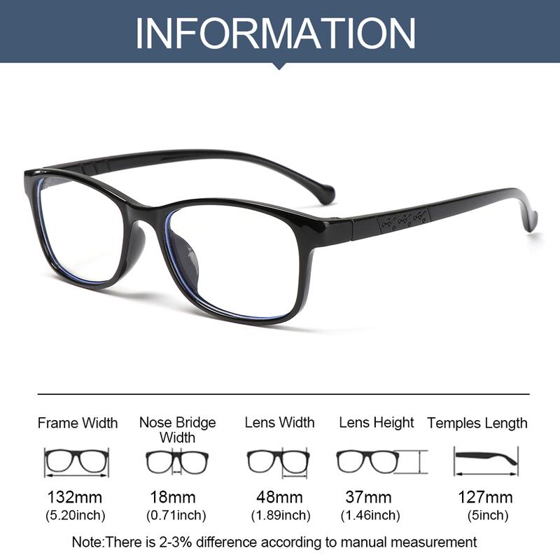 1PC Kids Boy Girl Anti-blue Light Glasses Ultra Light Frame Protection Eyeglasses Student Computer Online Study Classes Eyewear 2