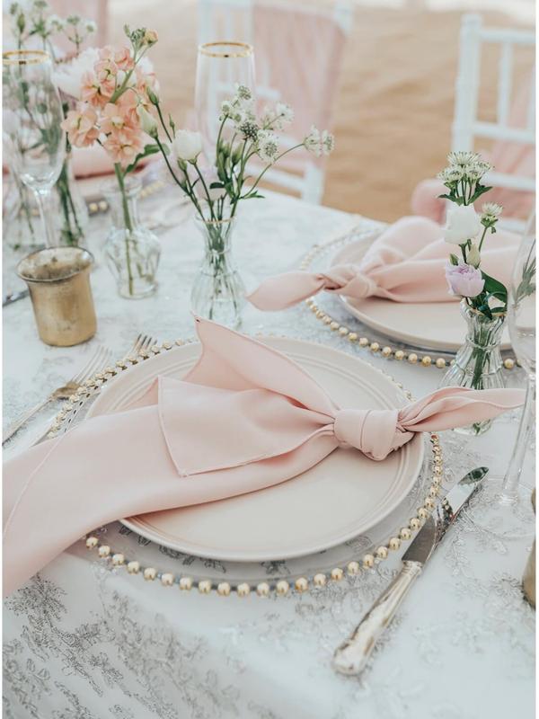 Bespoke Polyester Napkins in Various Colours for Weddings and Parties - Tableware, Cutlery 4