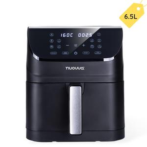 Kitchen large Air fryer Oven –10 Cooking Presets with Digital Display – Energy Saving and Easy Clean Air – Oil Free Healthy Cooking – Fry, Reheat, Bake & Roast – 6.5L, 1800W – by Nuovva