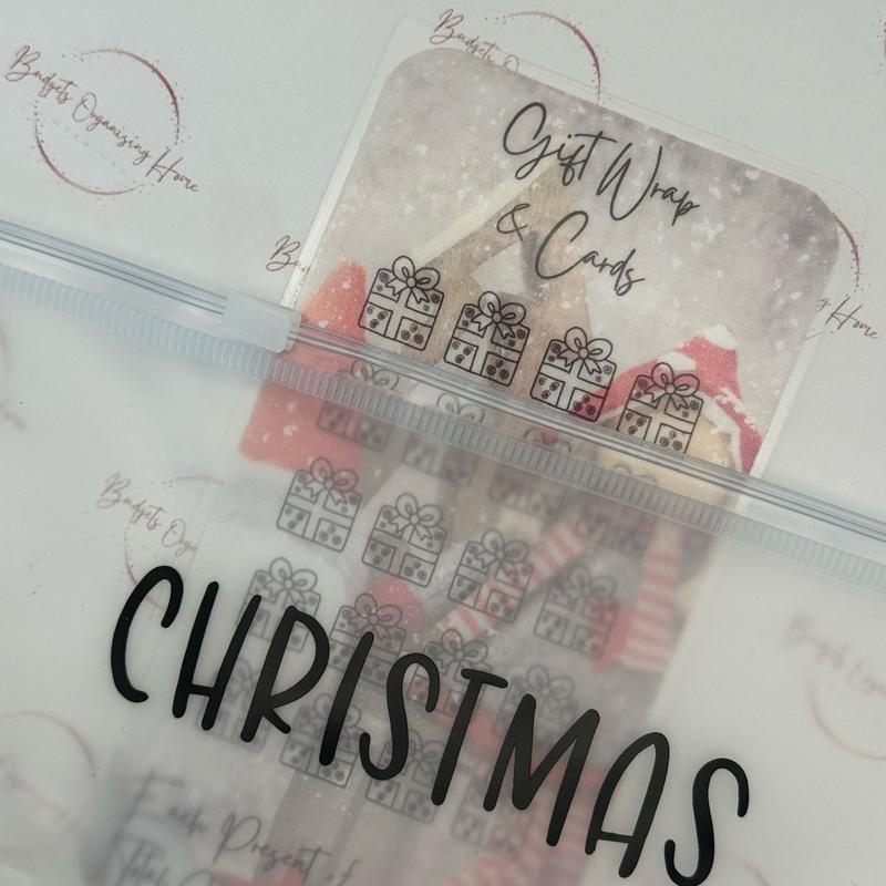 Savings tracker CHRISTMAS GIFT WRAP AND CARDS - options to buy tracker, wallet and tracker and wallet. 1