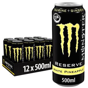 Monster Energy Reserve White Pineapple PMP - Pack of 12 x 500ML