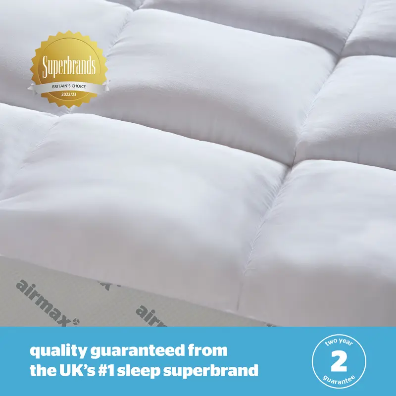 Silentnight Airmax 1000 Mattress Topper, Breathable and Fresh for a Comfortable Night's Sleep 5