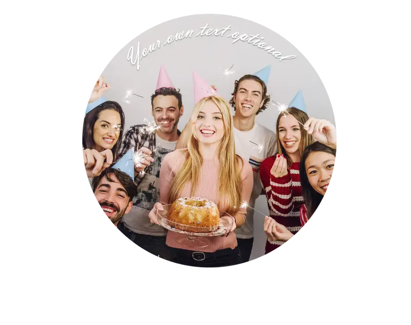 EDIBLE CAKE TOPPER PHOTO(7.5INCH ROUND) ICING OR WAFER (pre cut) 0