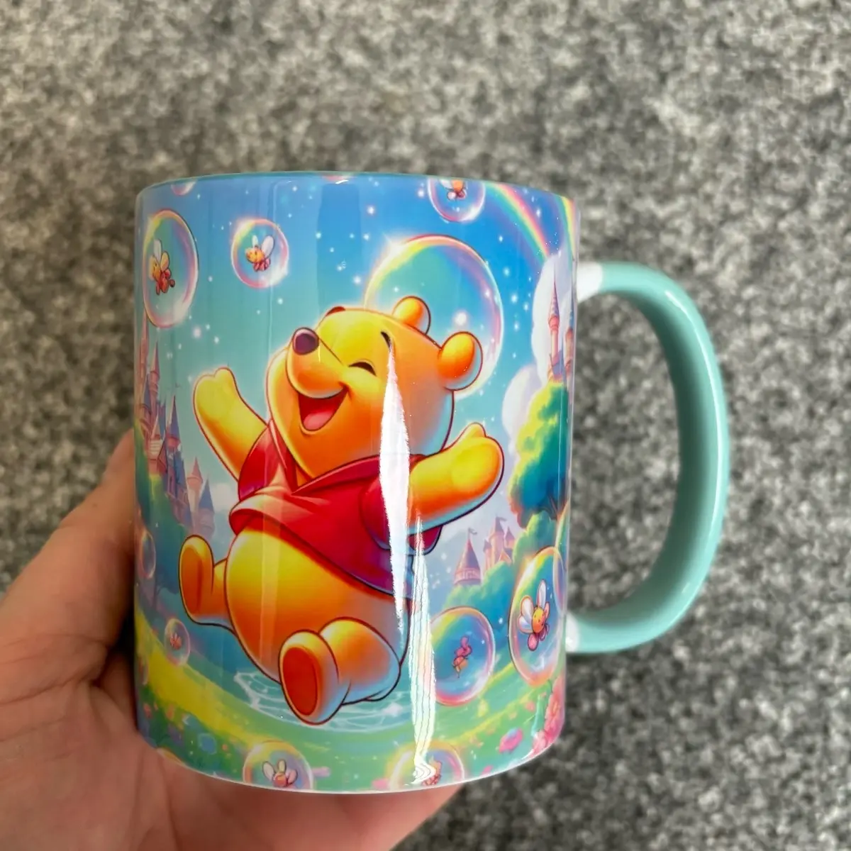 Magical mint handled mug