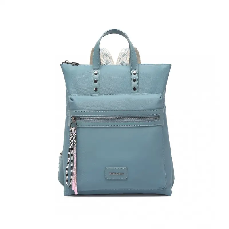 MISS LULU Signature Style Backpack with Unique Details (3 Colours) [35cm*28cm*8cm] 3
