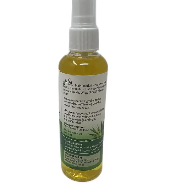 ‘Jeba Naturals’ Hair Deodorizer Spray Haircare Aloe Aloe Vera 1