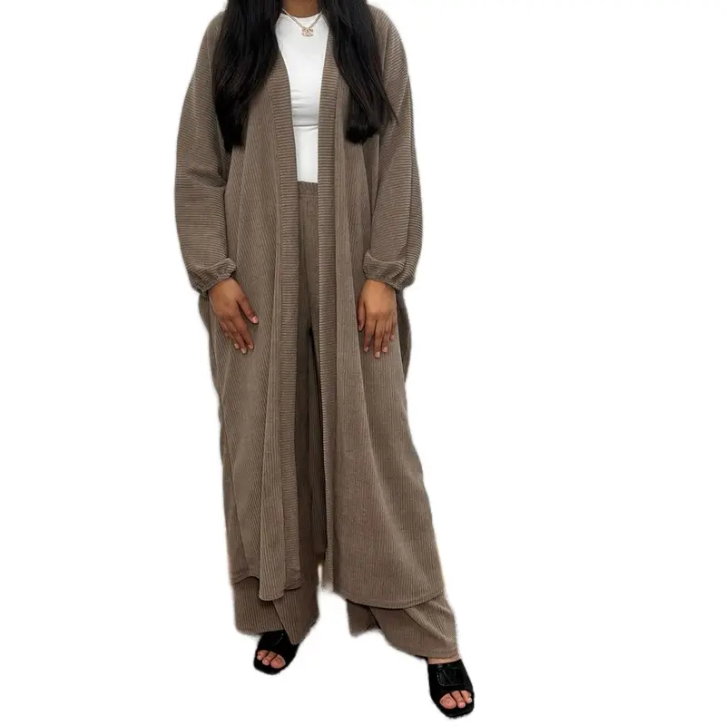 Women's Long Sleeve Knit Cardigan with trousers - Knitwear, Womenswear 0