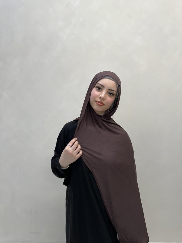 Double stitched Premium stretchy Jerseys hijab 3