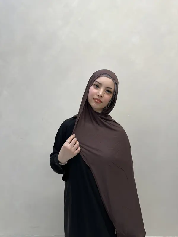 2 For £12 Turkey Premium Double-Stitched Stretchy Jersey Hijab 4