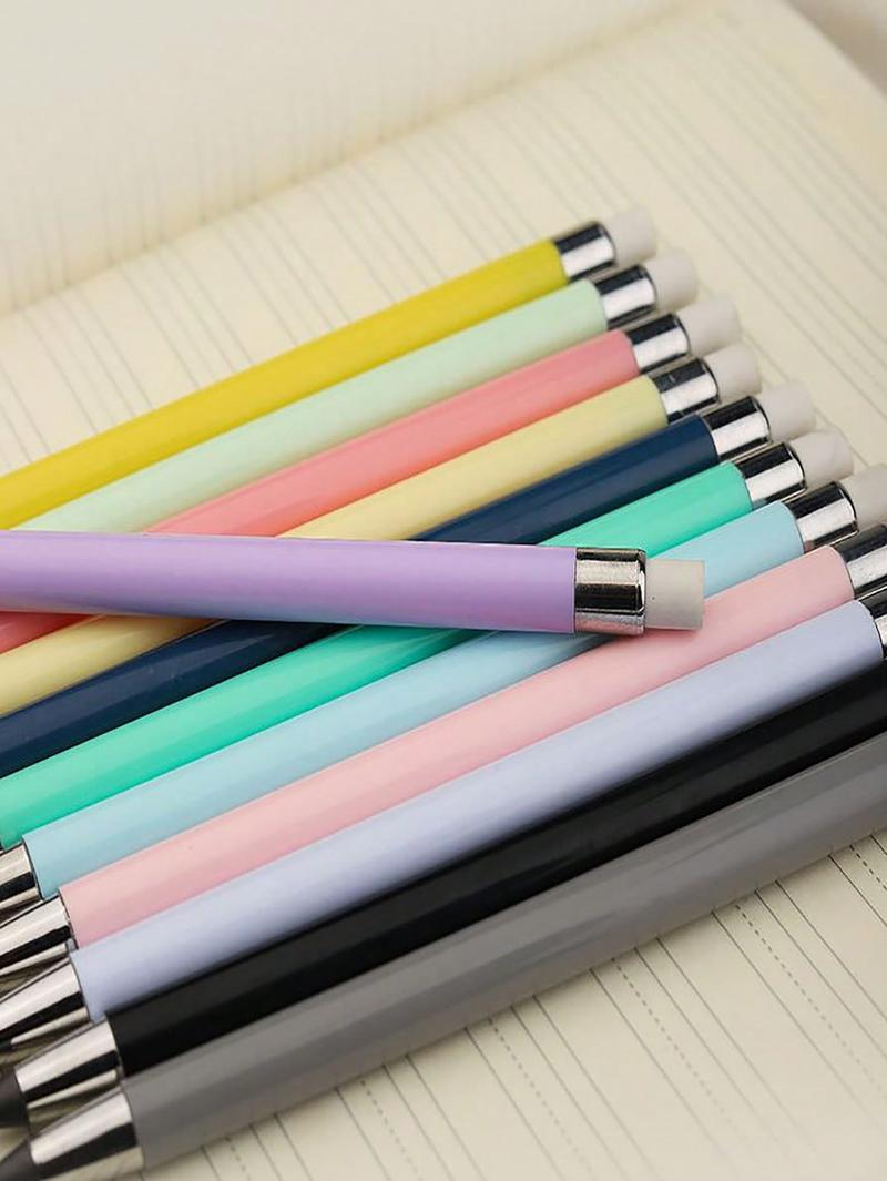 Product Introduction of 6 Inkless Pencils, Eternal Pencil Infinity Pencil With Eraser, Reusable Infinity Pencil With 6 Additional Replaceable Nibs, Back To School Eternal Pencil Permanent Pencil Home Office School Writing Drawing, Halloween, Christmas Day Gift Filling Back To Sc 7