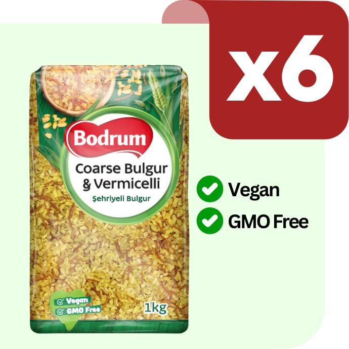 Bodrum Coarse Bulgur with Vermicelli 6X1kg 0