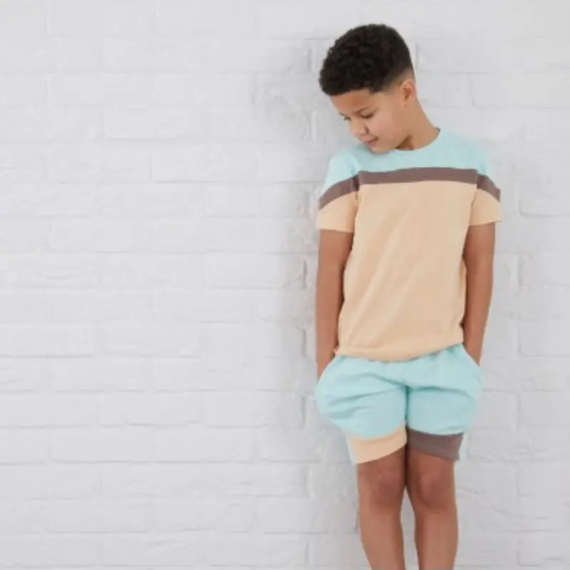 Dainty Darlings Billy Block Colour Boys Short Set 3