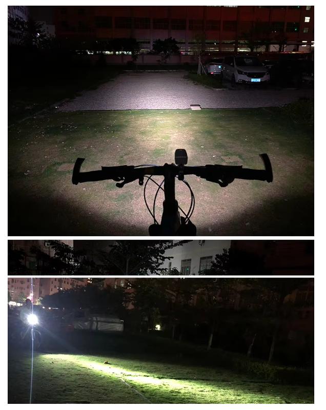 Super Bright Bike Light Set & Red Bell Set. 2400 Lumen Front Light. Bright Rear Light & Bike Bell Set 3