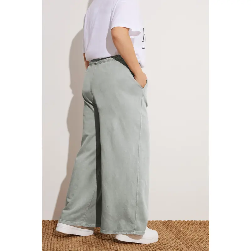YOURS Curve Grey Wide Leg Joggers 2