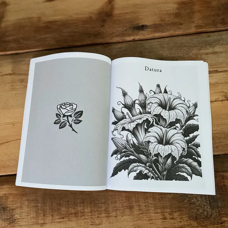 Stunning Blooms Adult Coloring Book for Women and Men - A Premium Masterpiece of Flowers and Botanical Beauties 4