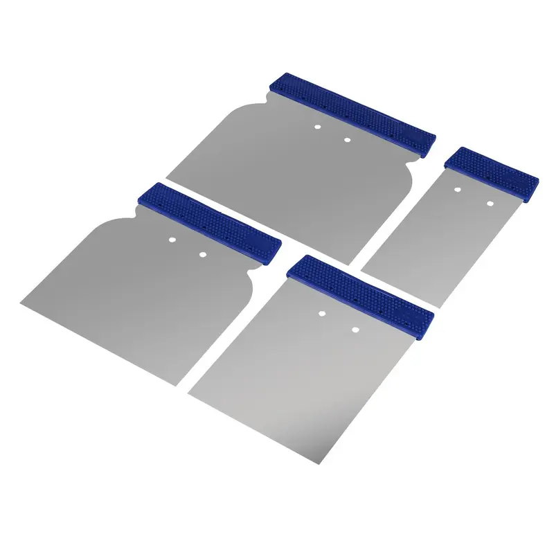 Sealey Body Filler Applicator Spreader Set 4 Piece Stainless Steel 1