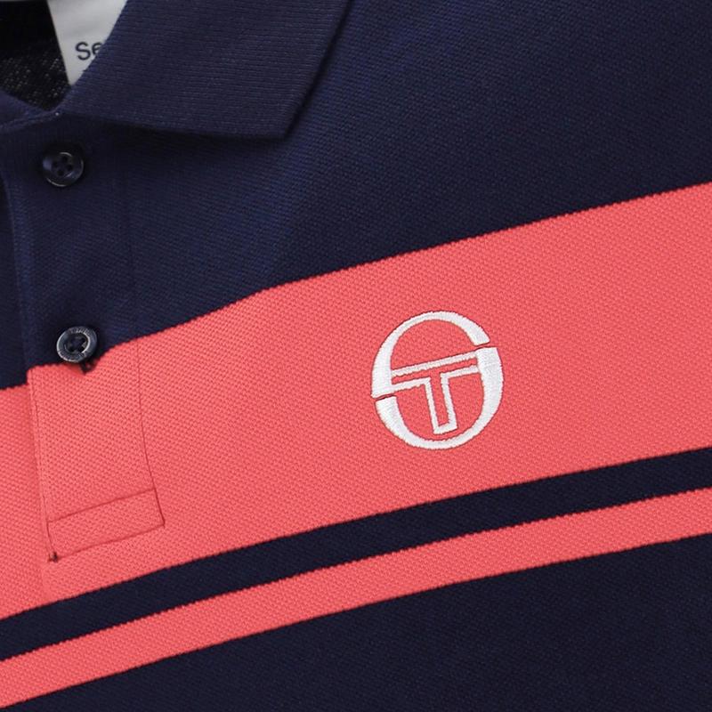 Sergio Tacchini Young Line Polo Shirt Maritime Blue/Dubarry 3