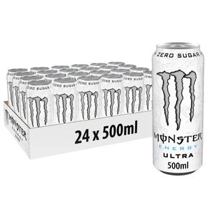 Monster Energy Ultra White Sugar Free 500ml -Pack of 24 Beverage Sport Drink