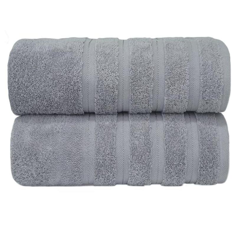 2X Premium Quality Super Jumbo Bath Sheet Set - 100% Combed Cotton 650 GSM -  Size 90x180 Highly Absorbent Extra Large Bath Towels 9