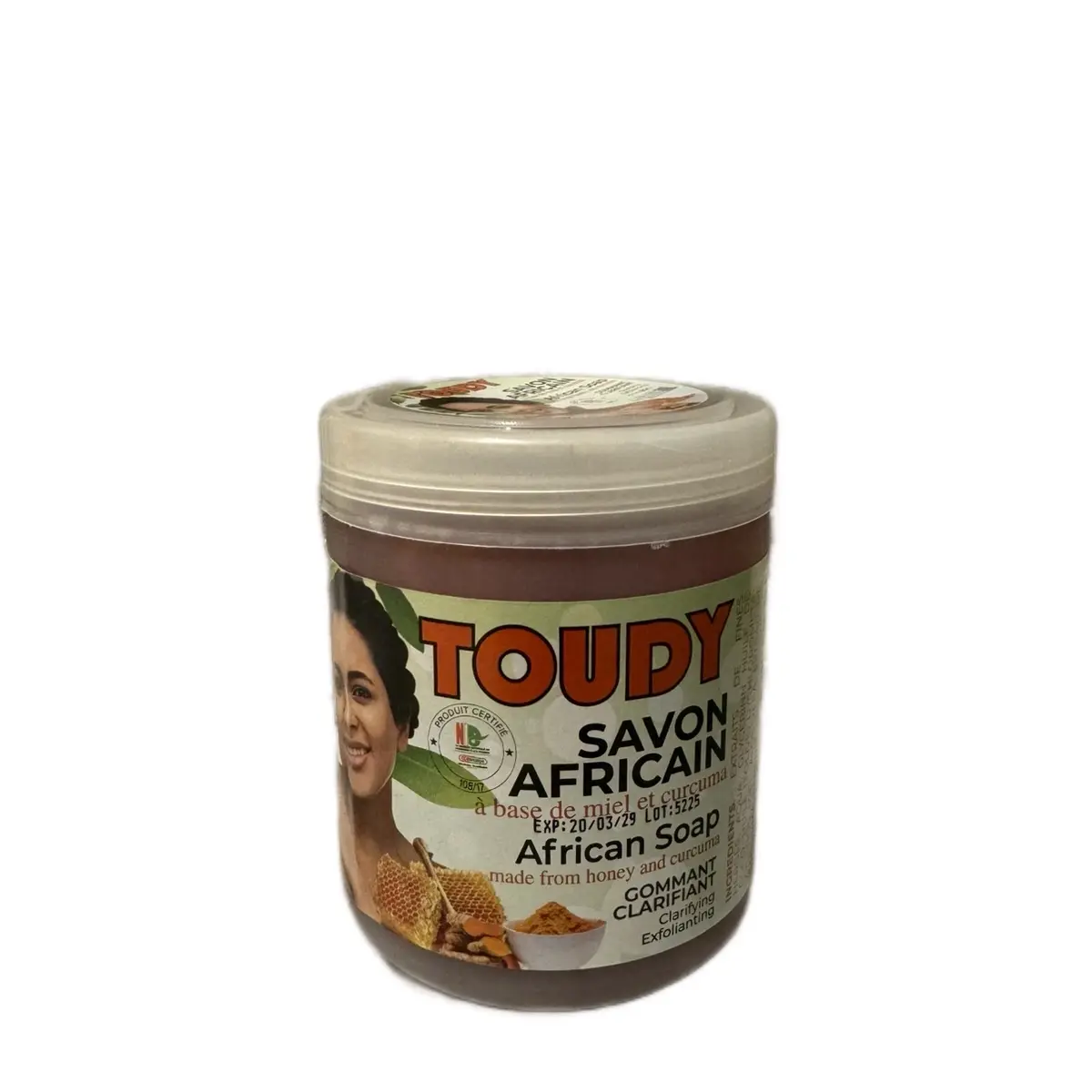Toudy savon African soap Gommant Clarifiant 670g