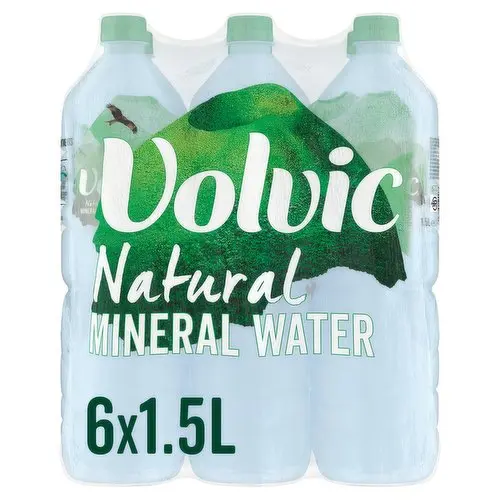 Volvic Natural Mineral Water 6 x 1.5l Organic Drink Beverage Spring 4