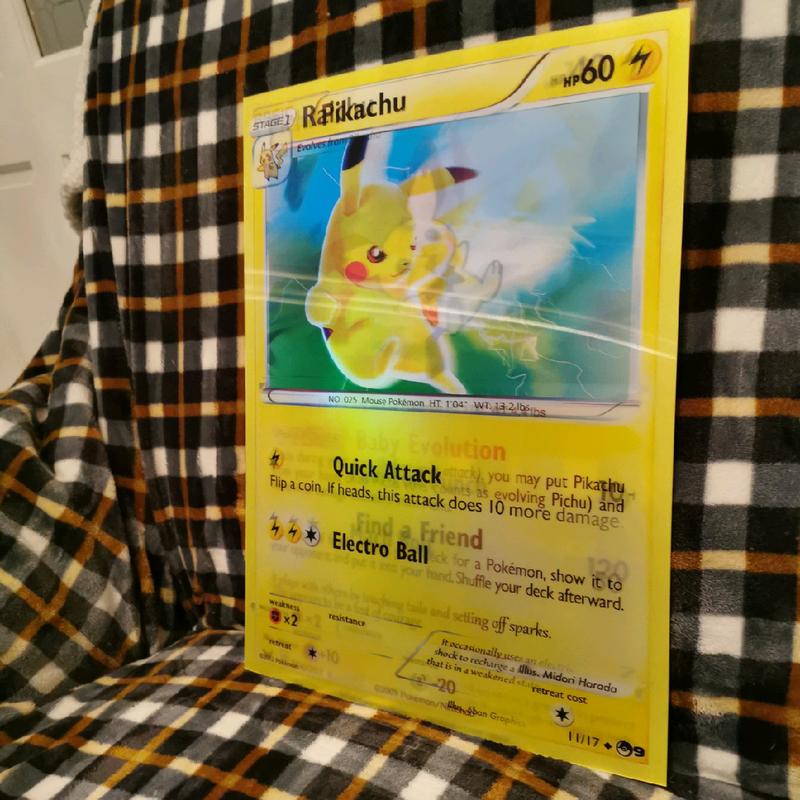 3D lenticular poster of Pokemon CARD DESIGN Pichu, Pikachu and Raichu Decor Room Wall Print 2
