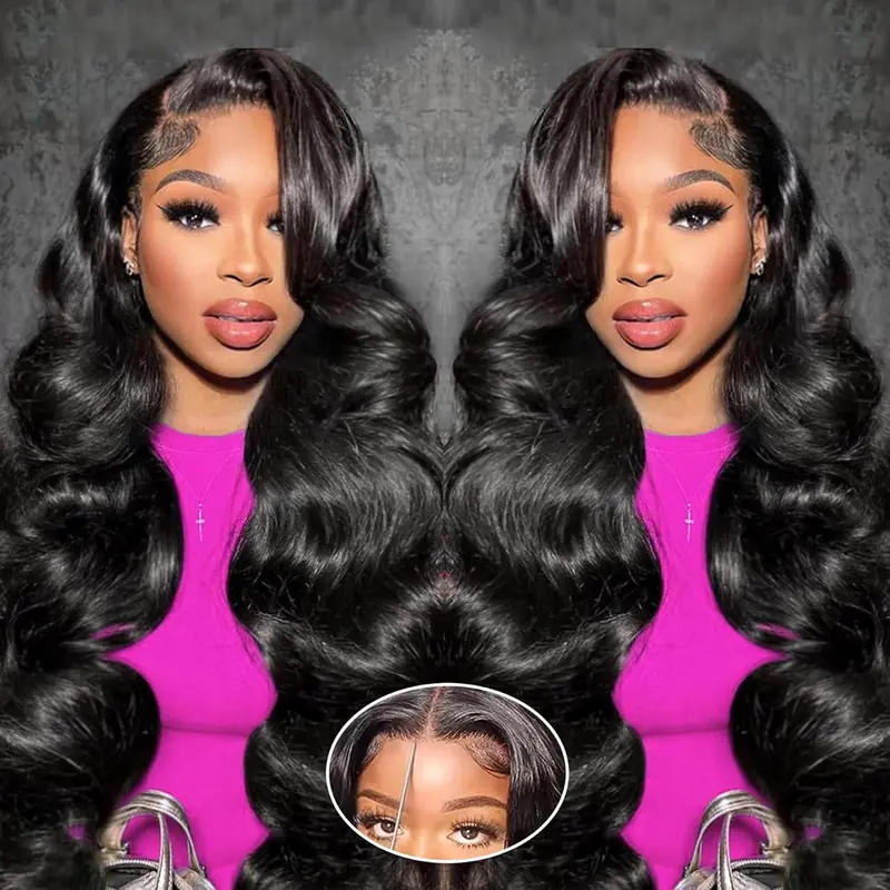 Body Wave Human Hair Lace Front Wigs 360 13x4 13x6 HD Transparent Lace Frontal Wigs Human Hair 6x4 5x5 Glueless Lace Closure Wig 6
