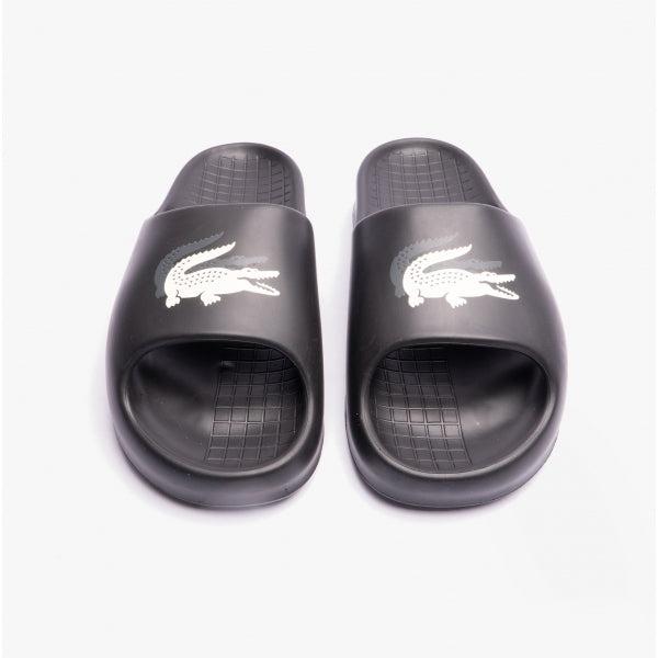 Lacoste CROCO 2.0 Womens Slider Sandals Black Casual 5