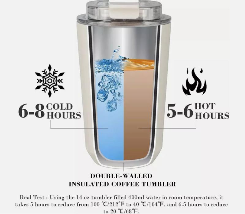 240ml Smeg Coffee Mug Stainless Steel Travel Water Bottle Insulated Cup 7