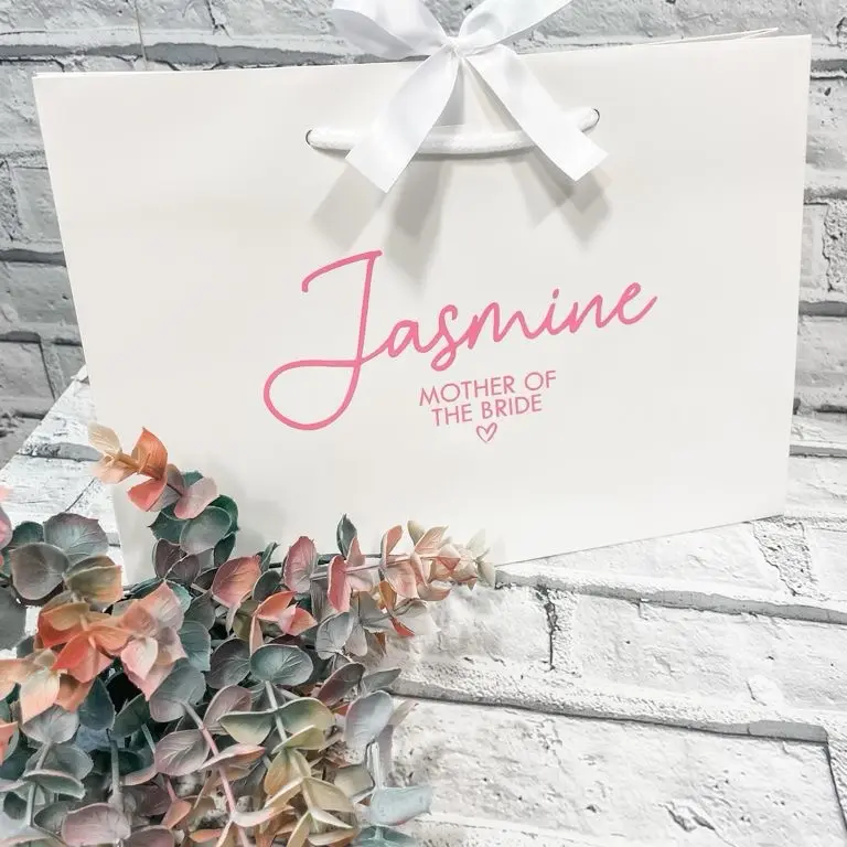 Bridesmaid Personalised Gift Bag | Ribbon or No Ribbon 4