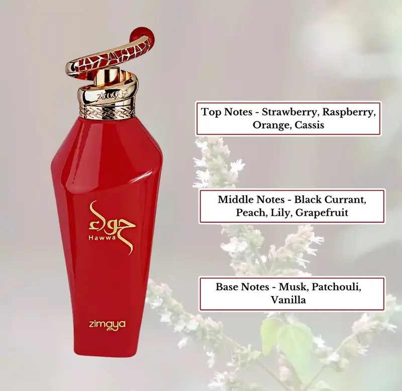 Hawwa Red Eau De Perfum 100ml For Women Luxury Niche Fragrance Zimaya 6
