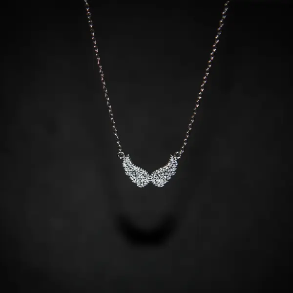 LUXSY Jewels Angel Wing Design Pendant in Solid Silver (925) - Christmas, Christmas Gifting, Gifts For Her, Gifts for Women, Gifts for Men, Trending Jewelery, Fashion Jewellery, Luxury Stylish Birthday Gift