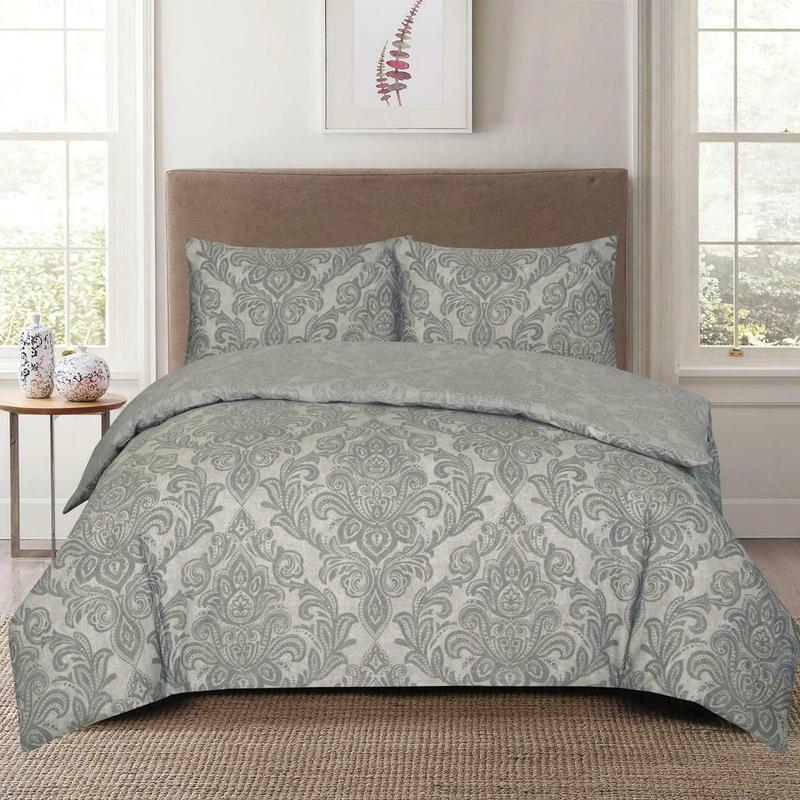 Luxury Printed Duvet Quilt Cover with Pillowcase Single Double Super King Size Bedding Set 2
