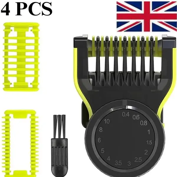 Philips OneBlade Replacement Haircare - 14 in 1 Guards with Skin Protector, Body Comb and Cleaning Brush for QP2520, QP2530, QP2620, QP2630 - Heatless - Comfort