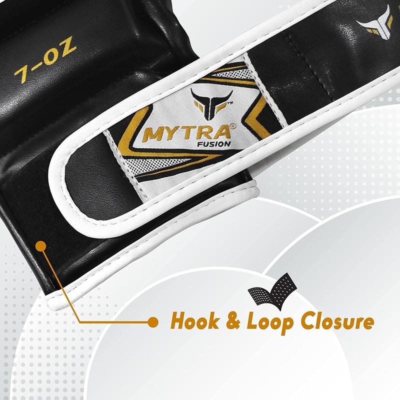 Mytra Fusion MMA Gloves with Open Palm and Adjustable Wrist Support, Grappling Sparring Gloves for Cage Fighting, Training, Combat Sports, Kickboxing, Muay... 7