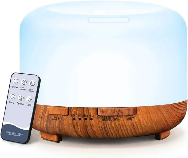 XMAS GIFT 500ml Oil Diffuser HUMIDIFIER - 4 in 1 Aromatherapy, Humidifier, Night Light 7