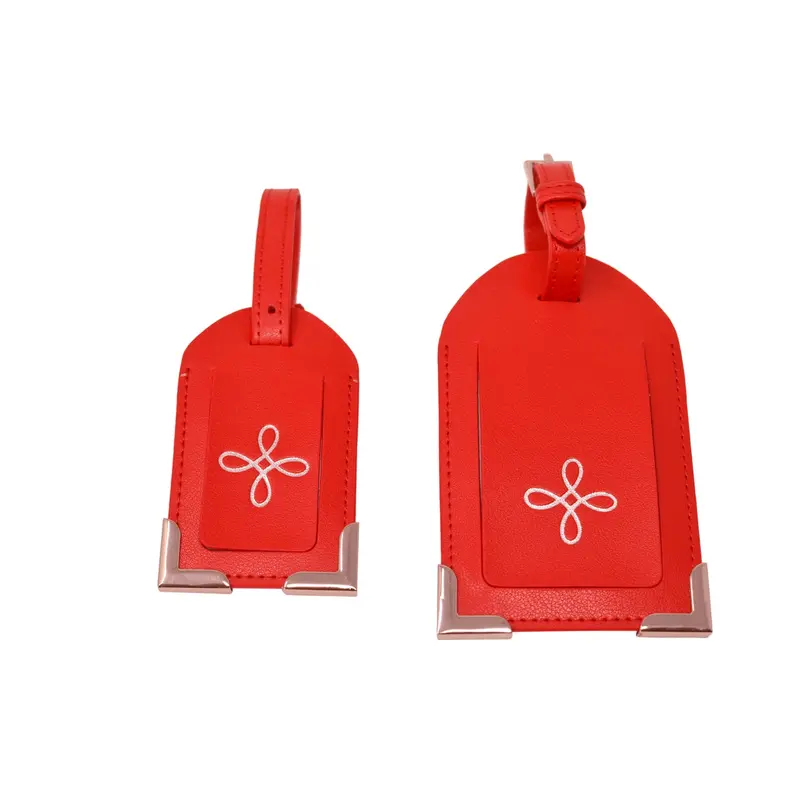 3pcs travel gift set - Red Nappa Leather 3