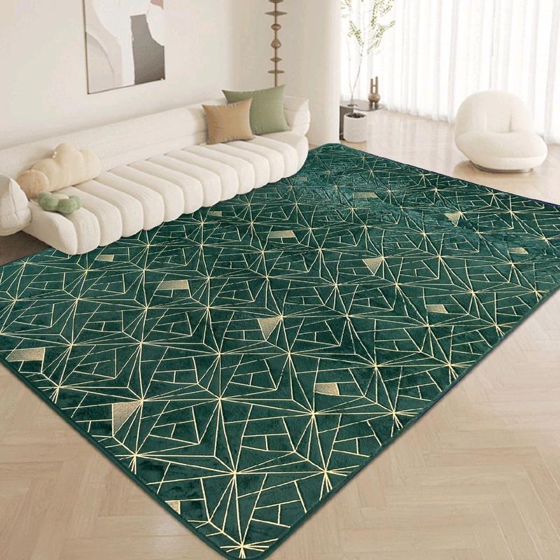 LUXURY NON SLIP MACHINE WASHABLE STAR MARBLE EFFECT RUGS 90X190CM 160X230CM 4
