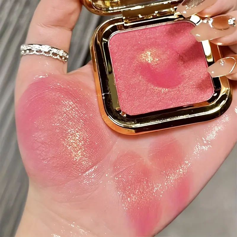 Luxurious Mashed Potatoes Texture Blush - Multidimensional Pigments in Purple, Peach, & Teal - Waterproof, Smudge-Proof, Long-Lasting Radiance for All-Day Beauty 6
